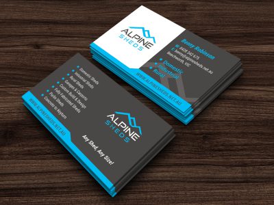 alpine-sheds-business-card-design
