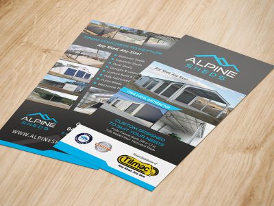 alpine-sheds-flyer-design